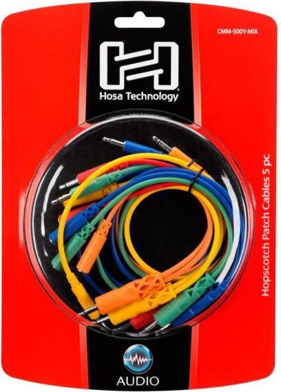 Image du produit Hosa CMM-500Y-MIX-Patch Cables 5pcs. (0.90 m)