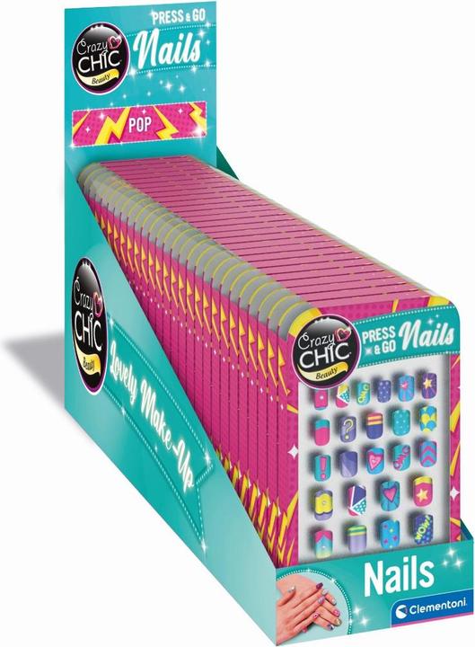 Produktbild Clementoni Crazy Chic Press & Go-Nägel – Pop