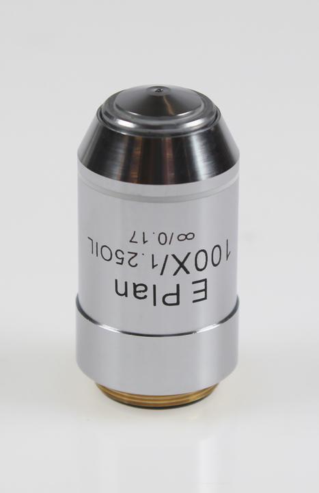 Actual product image Kern Lens Infinity E-Plan 100x / 1.25 / oil, spring-loaded