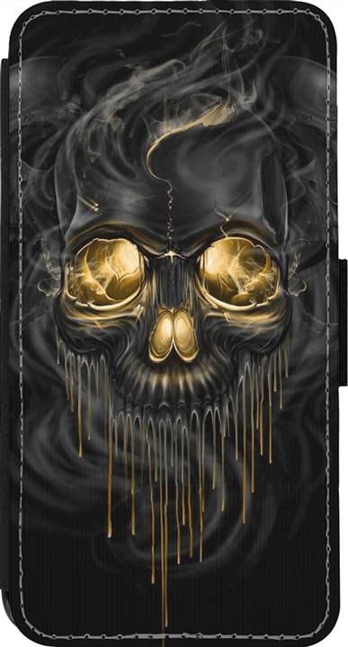 Actual product image PhoneLook Coque Wallet noir Skull 02 (Apple iPhone 14 Pro)