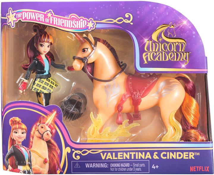Produktbild Unicorn Academy - Valentina und Einhorn Cinder (mit echter Mähne und Schweif sowie Bürste)