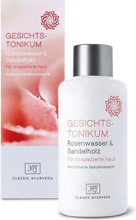 Classic Ayurveda Gesichtstonikum Rosenwasser & Sandelholz (Tonic, 100 ml)
