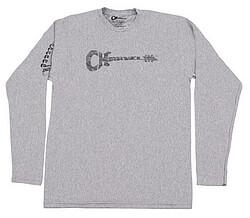 Charvel Longsleeve Logo Tee, gray XXL (XXL)