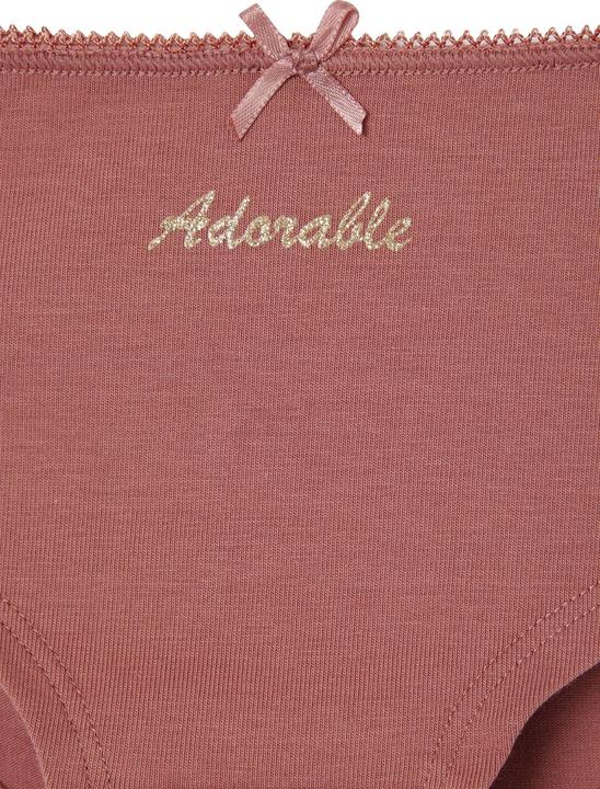 Immagine prodotto Vertbaudet 7er-Pack Mädchen Shortys ADORABLE, Bio-Baumwolle (92, Confezione da 7)