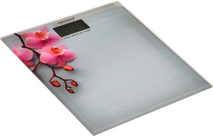 Actual product image Esperanza Weighing scale bathroom Orchid EBS010 (pilka color) (180 kg)
