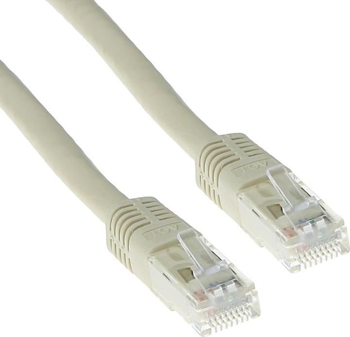 Produktbild Ivory 1 meter U/UTP CAT5E patch cable with RJ45 connectors CAT5E U/UTP IVORY 1.00M (U/UTP, CAT5e, 1 m)