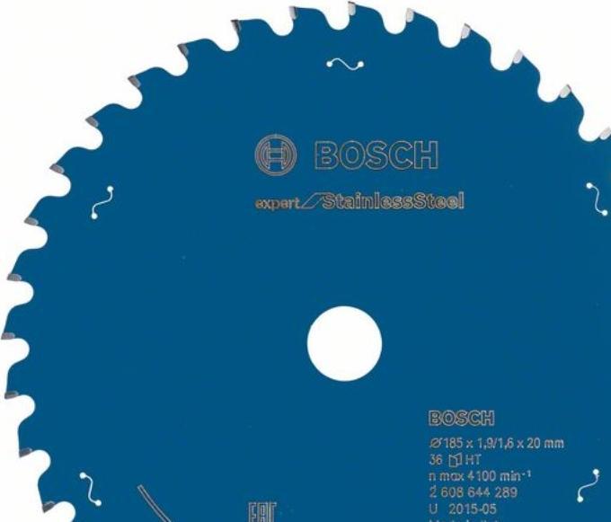 Actual product image Bosch Professional Zubehör Circular saw blade Expert for Stainless Steel, 185 x 20 x 1.9 x 36