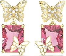 Guess Chrysalis gold-plated butterfly earrings JUBE04089JWYGLPT/U