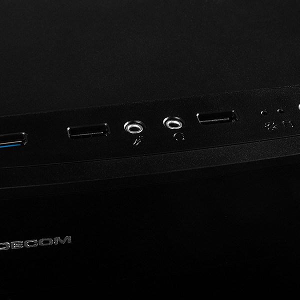 Productafbeelding Modecom MINI TREND AIR - Mini Tower - PC - Zwart - ITX,Mini-ATX - 1x 80 mm - 80,120 mm (Mini-ATX)