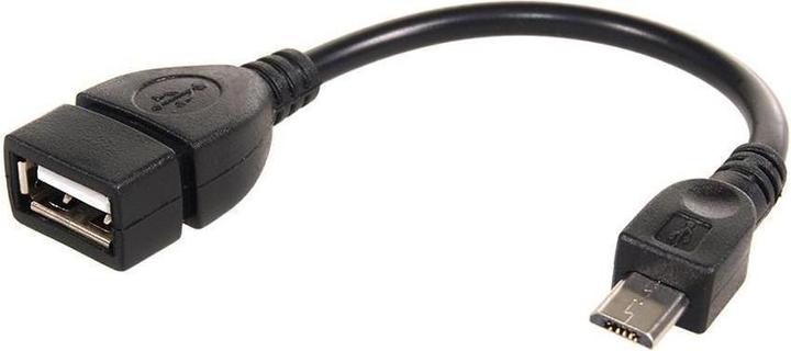 Actual product image Maclean Cable Micro-USB OTG vers USB 2.0 M/F 10cm (Noir) (0.10 m, USB 2.0)