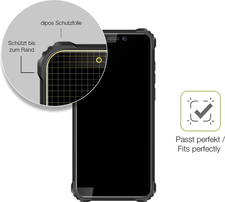 Actual product image Dipos Full Cover Screen Protector Matte (1 Piece, Oukitel WP5)