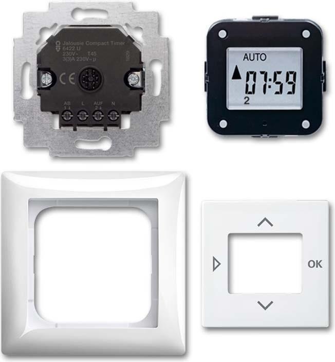 Produktbild Busch-Jaeger Busch-Jäger Jalousie-Compact-Timer, Komplettset, Jalousiemanagement, Jalousiesteuerung ohne Neben