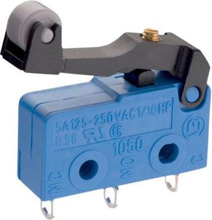 Produktbild Marquardt Mikroschalter, 1050, 2A, 1 Wechsler, 0.6N, Rollenhebel
