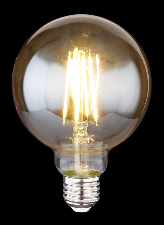 Produktbild Globo LED Leuchtmittel Glas Amber, 1xe27 LED (E27, 7 W, 5 x, F)
