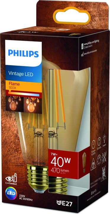 Produktbild Philips Amber (E27, 7 W, 470 lm, 1 x, E)
