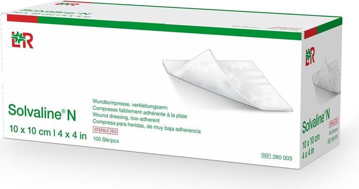 Flawa Solvaline N Kompressen 10 x 10cm steril, 100 Stück