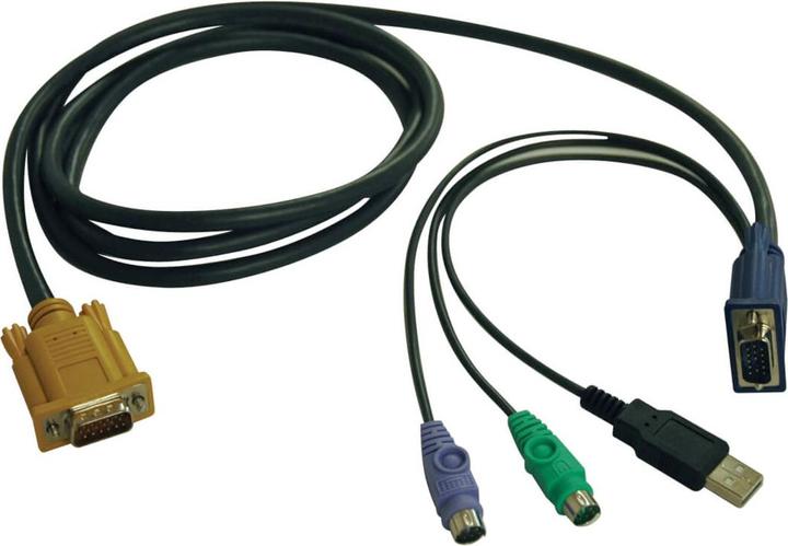 Image du produit Eaton Câble combo USB/PS2 pour les commutateurs KVM NetDirector B020-U08/U16 et KVM B022-U16 15 ft