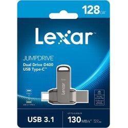 Image du produit Lexar JumpDrive Dual Drive D400 (128 Go, USB-A, USB-C)
