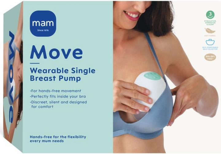 Actual product image MAM Move hands-free single breastpump