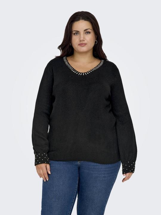 Produktbild Only Curvy V-Ausschnitt Strickpullover (M)