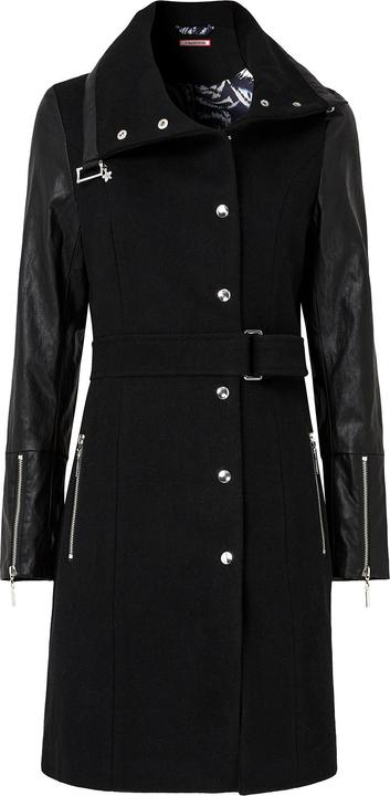 Joe Browns Slim Fit PU Sleeve Belted Coat (36)