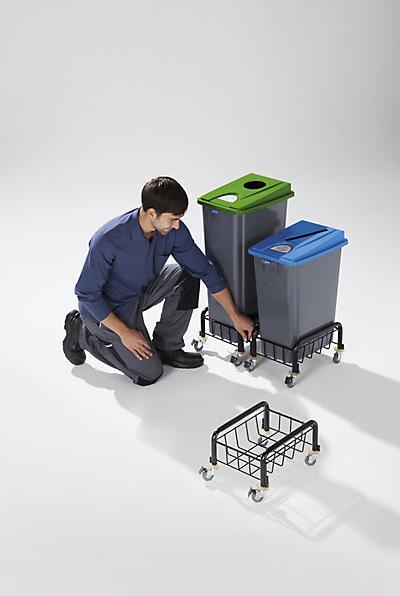 Produktbild Probbax Kunststoff-Wertstoffsammler, Volumen 80 l, geschlossen, Wertstoffpiktogramme (80 l)