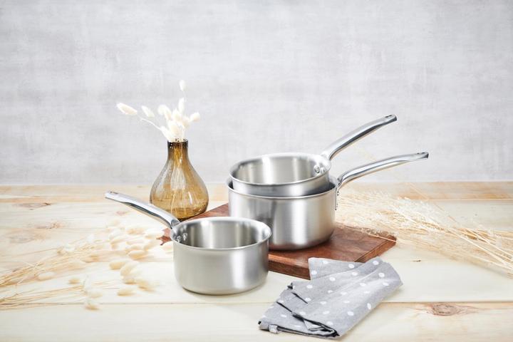 Immagine prodotto de Buyer Set di 3 pentole Alchimy 16, 18 + 20 cm (20 cm, Set di pentole e padelle da cucina, Acciaio inossidabile)