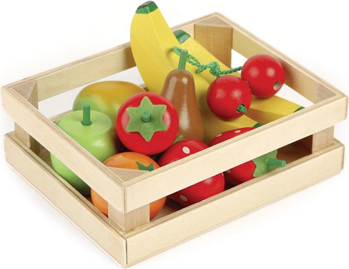 Actual product image Bigjigs Wooden fruit in a box