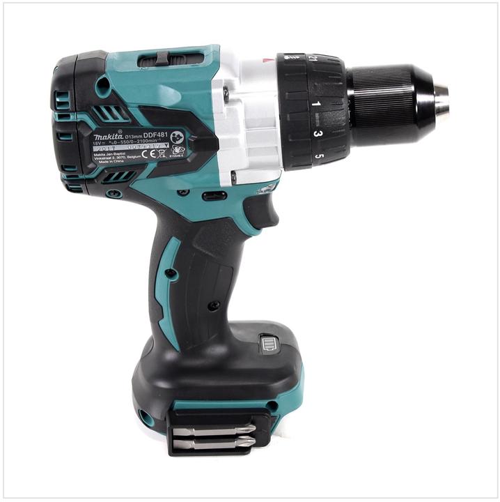 Image du produit Makita DDF 481 Z Perceuse-Visseuse sans fil 18V 115Nm Brushless - sans batterie, sans chargeur (Fonctionnement sur batterie)