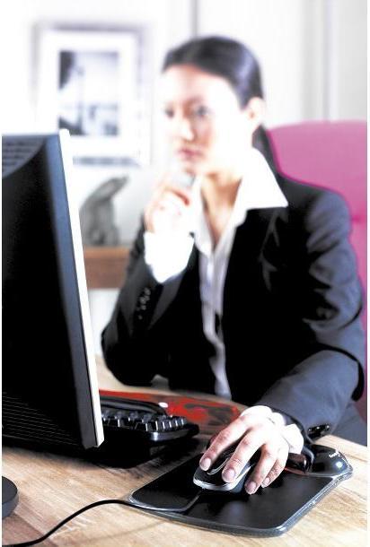 Produktbild Kensington Leitz Duo Mouse pad with gel wrist rest red black