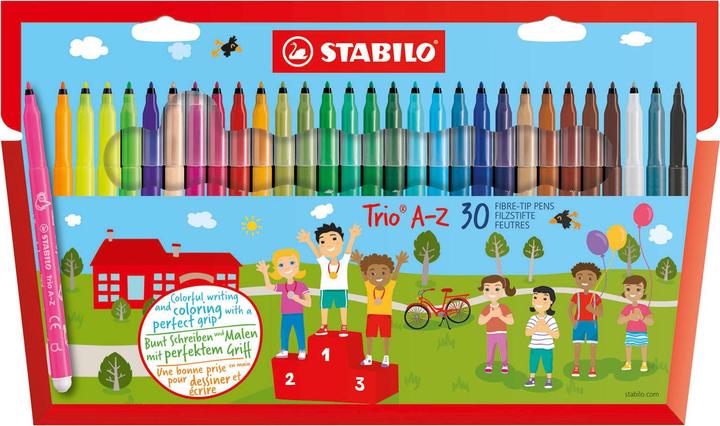 Image du produit STABILO Feutres de coloriage Trio A-z (Multicolore, 30 x)