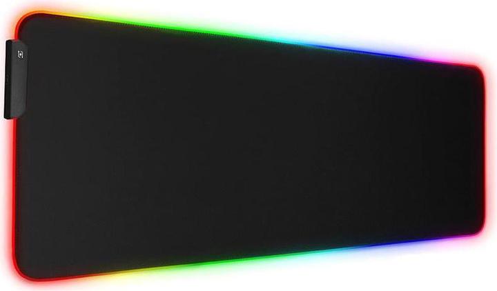 Produktbild Riff RGB-01 Rubber Cloth Gaming Mouse Pad with USB RGB Colored LED Frame (80x30cm) black