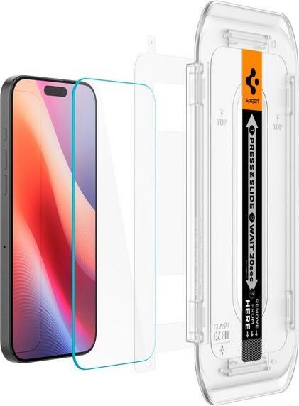 Actual product image Spigen Glas (2 Piece, Apple iPhone 16 Pro)