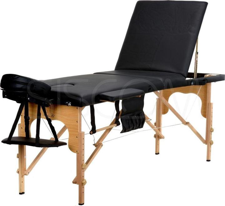 Actual product image Body Fit 3 sections black massage bed + accessories + bag for free