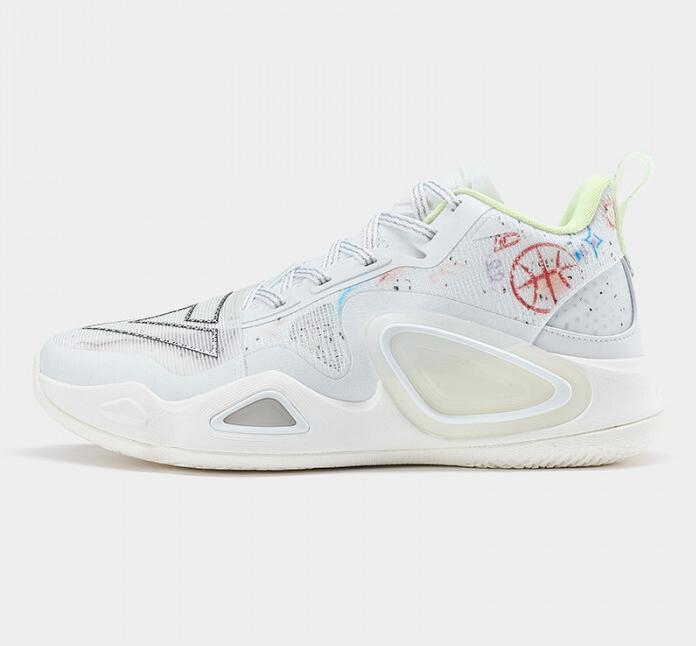Actual product image Peak Ice Works training shoes big triangle 2 graffiti (43)