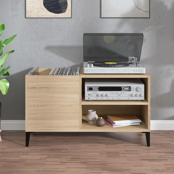 Image du produit VidaXL Plattenschrank Sonoma-Eiche 84,5x38x48 cm Holzwerkstoff