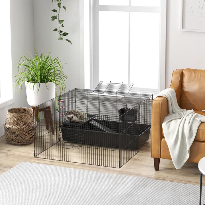 Produktbild PawHut Kleintierkäfig mit Futterschüssel