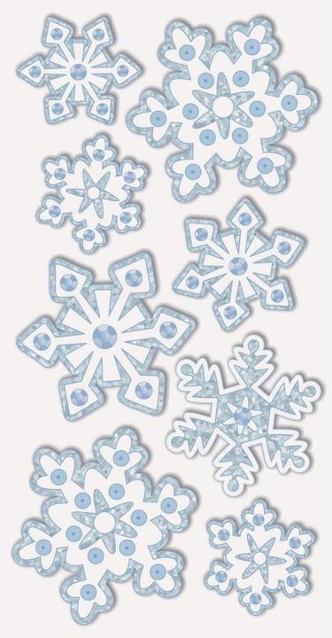 Heyda Autocollant de Noël en cristaux de glace