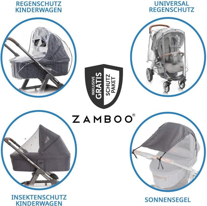 Produktbild ABC Design Kombikinderwagen Kombi-Kinderwagen Samba - inkl. Babywanne