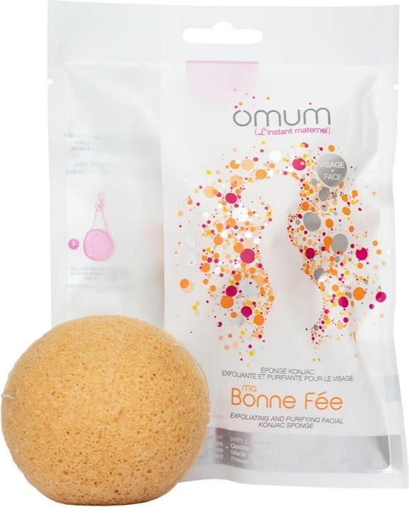 Image du produit Omum Ma Bonne Fée Éponge de Konjac exfoliante et purifiante pour le visage (Chiffons de nettoyage)