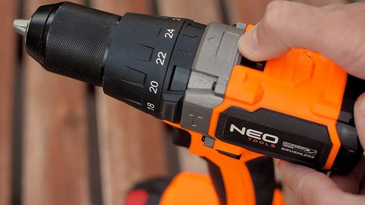 Image du produit Neo Perceuse-visseuse sans balai avec puissance de frappe Energy+ de 100 Nm (Fonctionnement sur batterie)