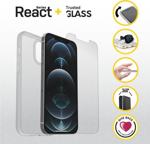 Produktbild OtterBox React + Glass Bundle - Kit (Apple iPhone 12 Pro Max)