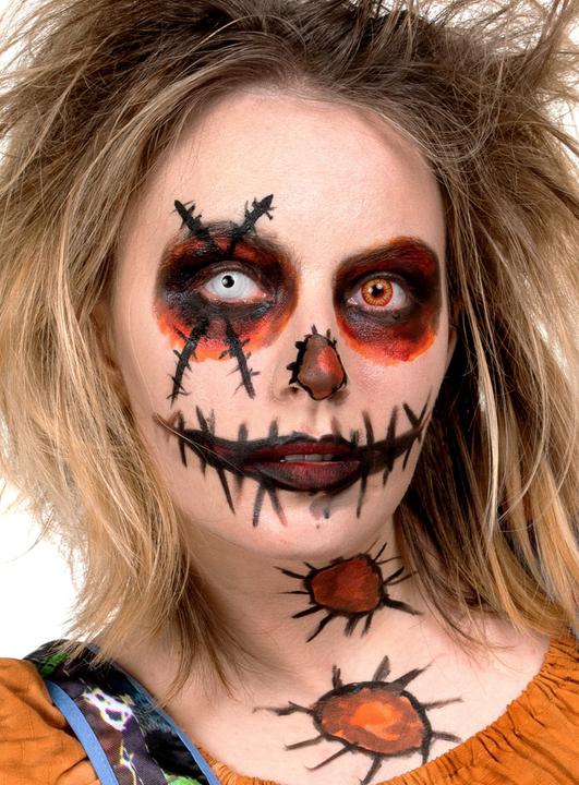 Actual product image Maskworld Halloween Vogelscheuche Make-up Set