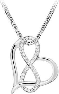 Silver Cat Delicate silver necklace with zircons SC488 (chain. pendant)