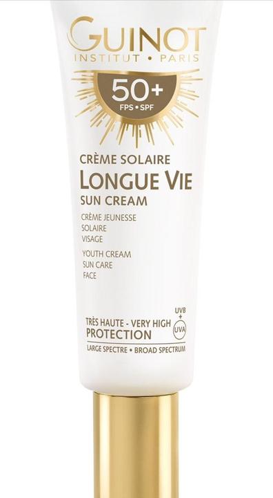 Actual product image Guinot Longue Vie Sunscreen SPF 50+ 50ml Anti-Aging (Suntan cream, SPF 50+, 50 ml)