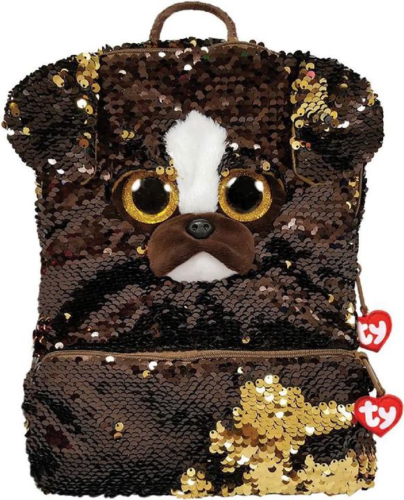 Actual product image Ty Fashion Backpack Brutus Dog Square 33cm