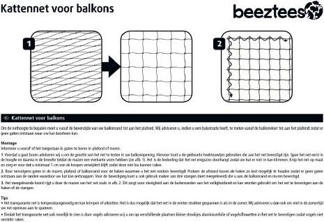 Image du produit Beeztees Filet pour chats de balcon