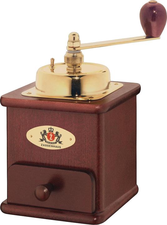 Actual product image Zassenhaus Coffee grinder Brasilia beech wood mahogany color