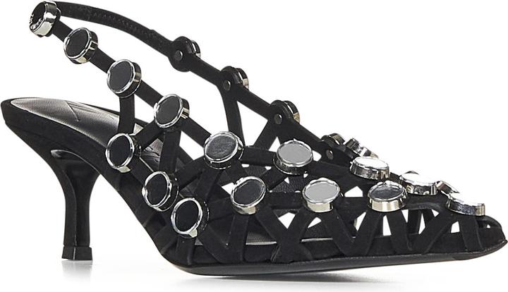 Actual product image The Attico Grid Slingback 50mm (39)