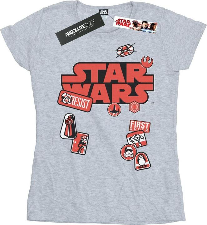 Star Wars The Last Jedi Badges TShirt (XL)